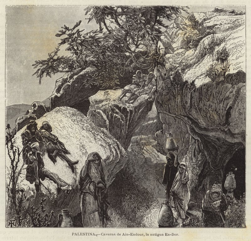 Palestina, Cavern of Ain-Endour, den antika En-Dor av European School