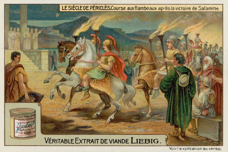 Procession av facklor efter slaget vid Salamis av European School