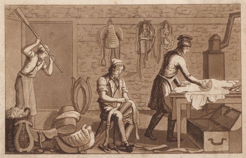 Sadelmakare (litho) av European School