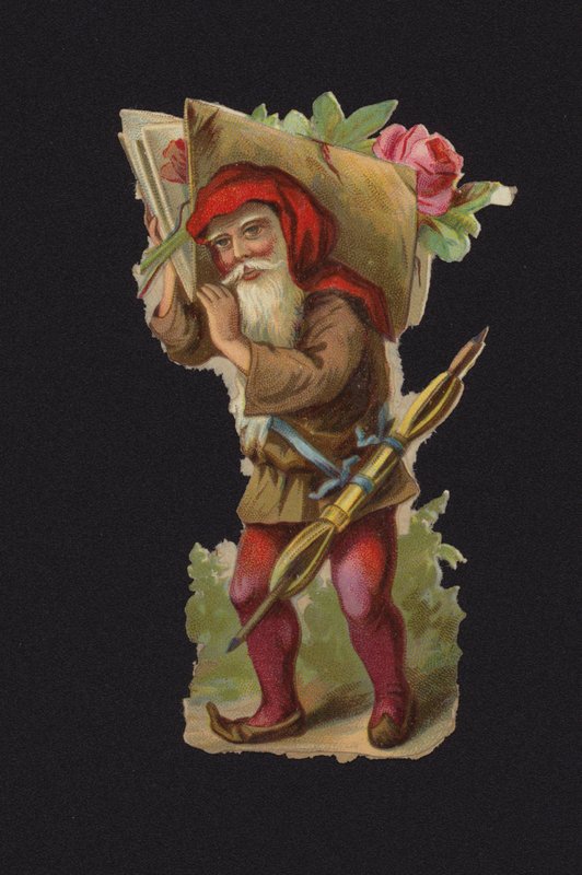 Jultomten / Jultomten (chromolitho) av European School