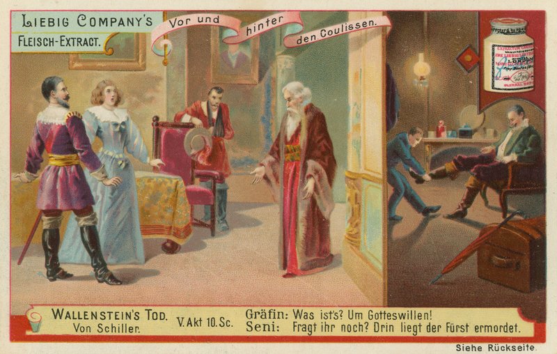 Schillers död av Wallenstein av European School