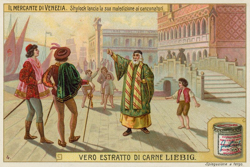 Shylock, Bassanio och Antonio av European School