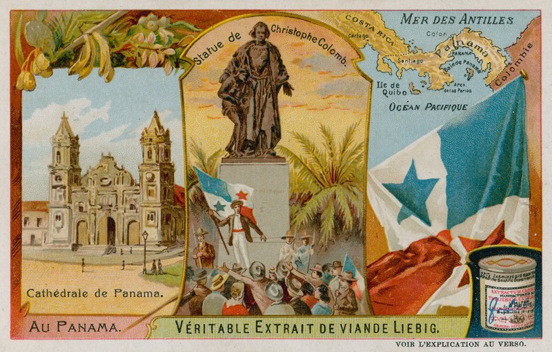 Staty av Christopher Columbus, Antillerna och Panama-katedralen av European School