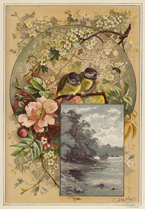 Sommar (färg litho) av European School