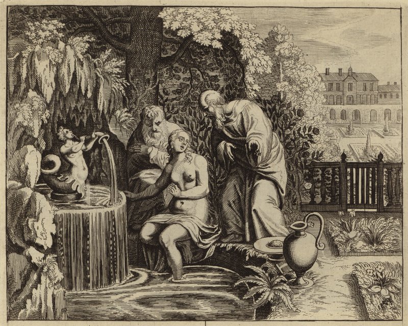 Susanna och de äldste (gravyr) av European School