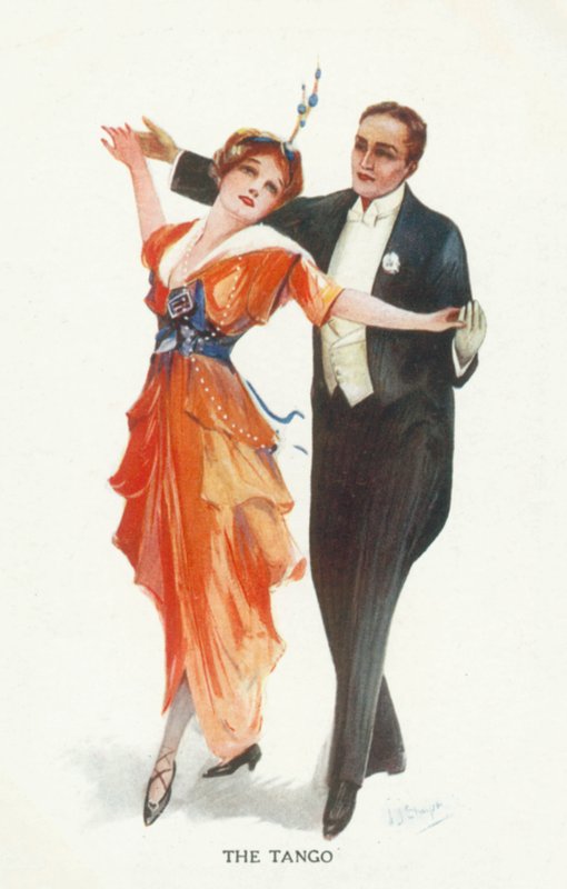 Tango (färglitografi) av European School