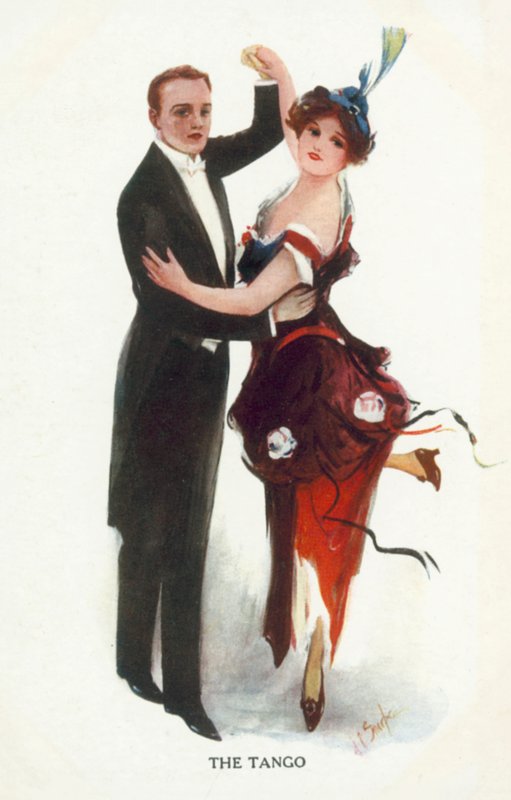 Tango (färglitografi) av European School