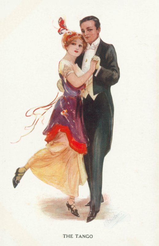 Tango (färglitografi) av European School
