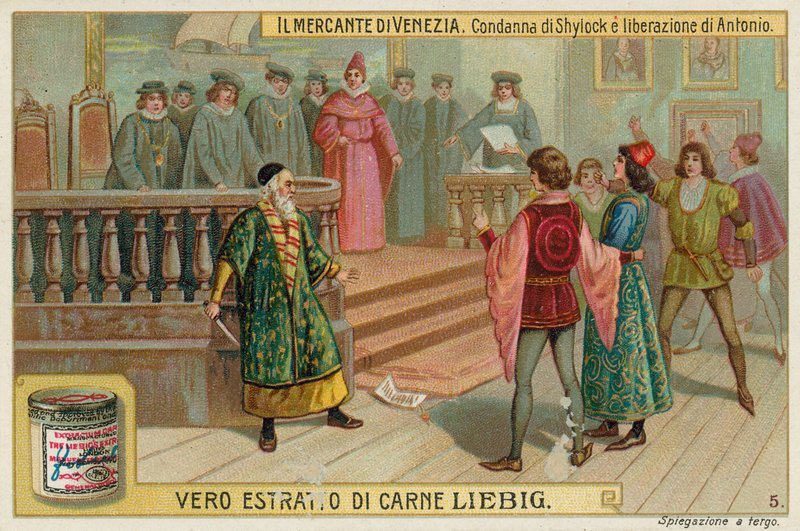 Gripandet av Shylock och frigivningen av Antonio av European School