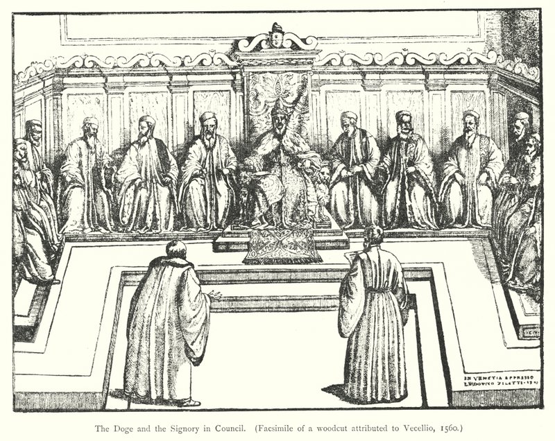 Dogen och signaturen i rådet (gravyr) av European School