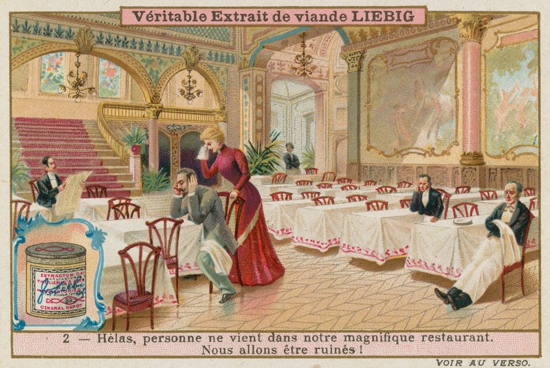 Den tomma restaurangen av European School