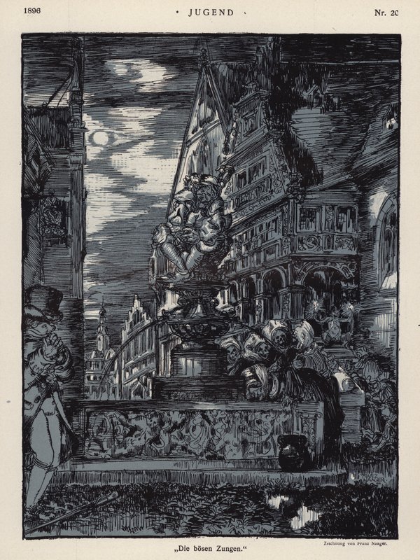 De onda tungorna (litho) av European School