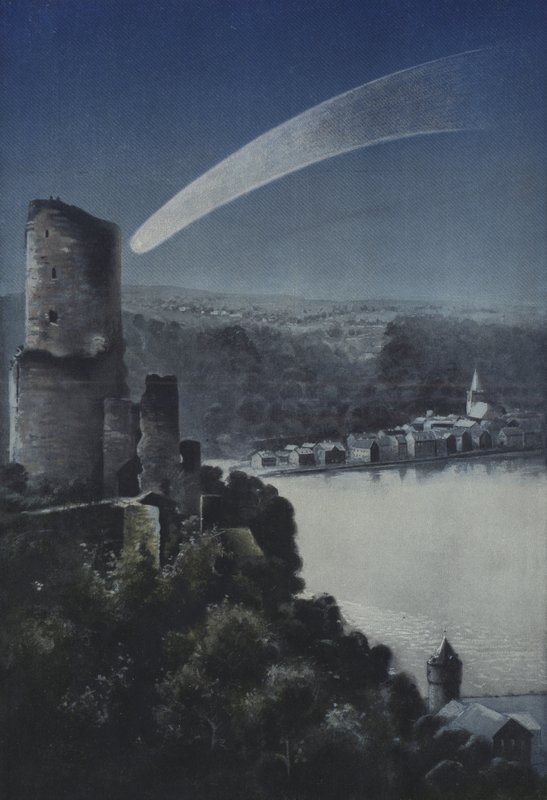 Den stora kometen 1811 (färg litho) av European School
