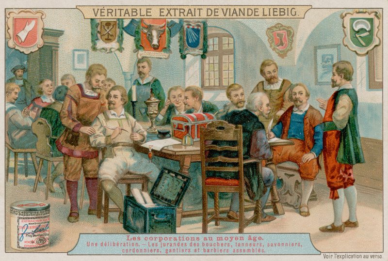 The Guilds of the Butchers, Tanners, Soap makers, Shoemakers, Glovers and Barbers Assembles av European School