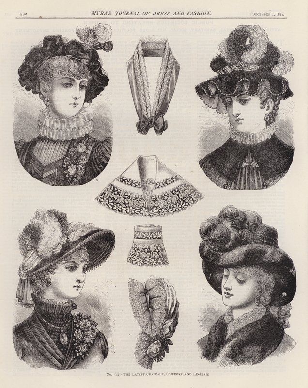 De senaste Chapeaux, Coiffure och underkläder av European School