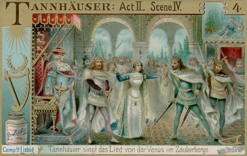 Sångtävlingen i Wartburg (chromolitho) av European School