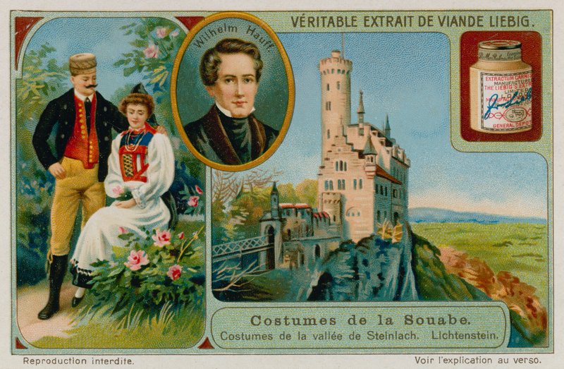 Kläderna i dalen Steinlach, Wilhelm Hauff och Lichtenstein av European School