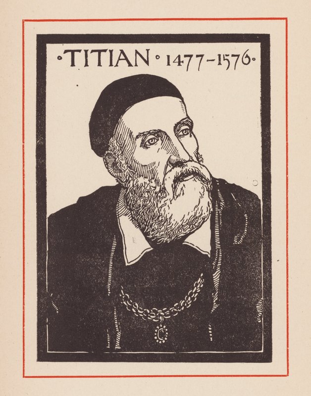 Titianus, italiensk renässanskonstnär (lito) av European School