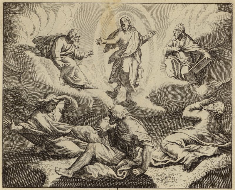 Förvandling av Jesus Kristus (gravyr) av European School