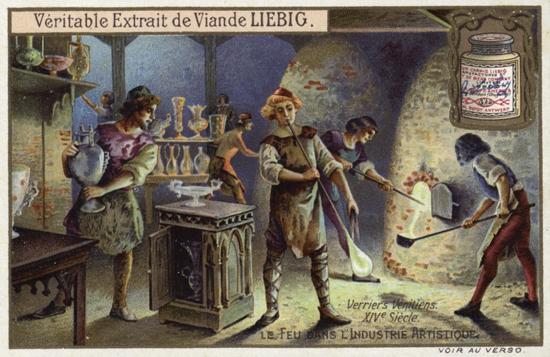 Venetianska glasblåsare, 1300-tal av European School