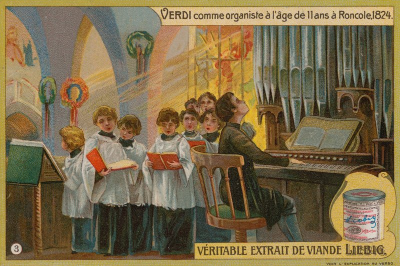 Verdi spelar orgel i Roncole av European School