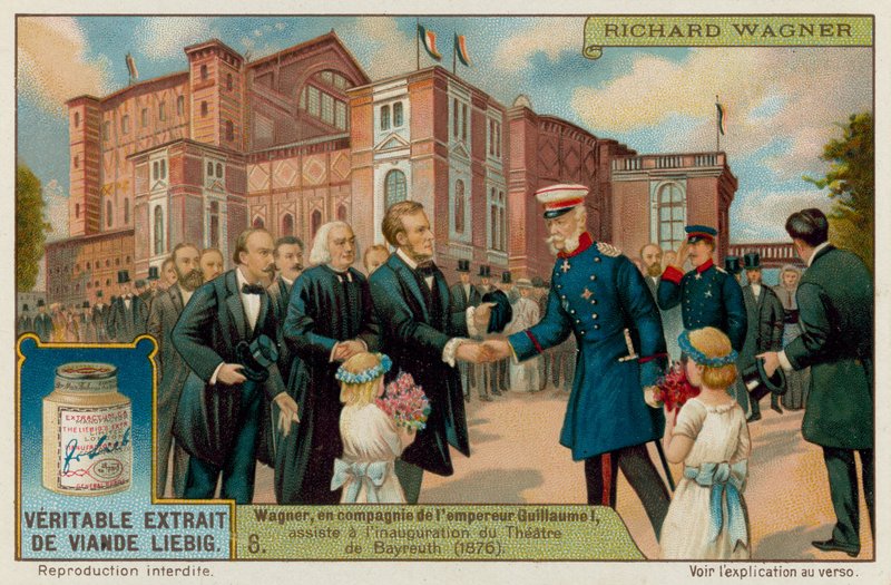 Wagner och Kaiser Wilhelm I öppnar Bayreuth Theatre 1876 av European School