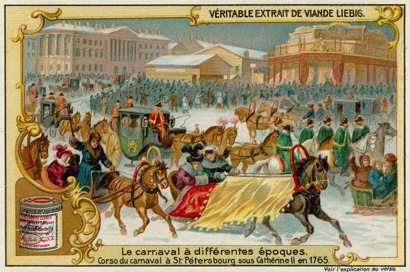 Vinterkarneval i St Petersburg 1765 av European School