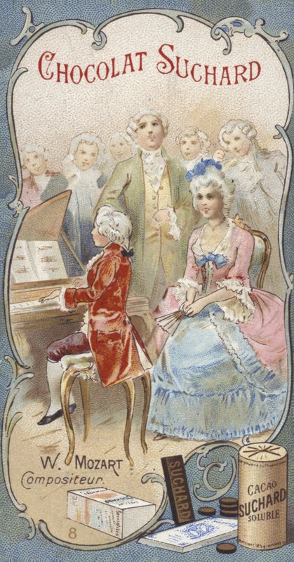 Wolfgang Amadeus Mozart, österrikisk musiker och kompositör, som barn av European School