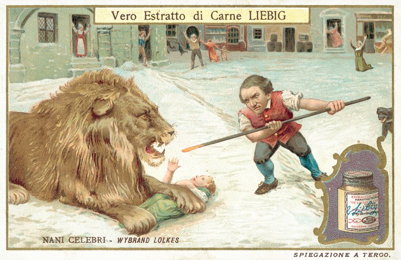Wybrand Lolkes, holländsk dvärg (chromolitho) av European School