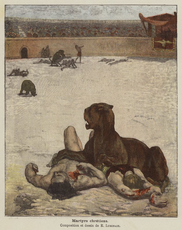 kristna martyrer av Evariste Vital Luminais