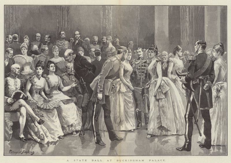En statsbal i Buckingham Palace av Everard Hopkins