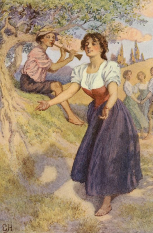 Illustration för A Sentimental Journey av Laurence Sterne av Everard Hopkins