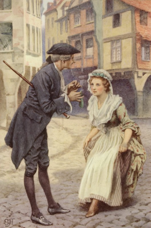 Illustration för A Sentimental Journey av Laurence Sterne av Everard Hopkins