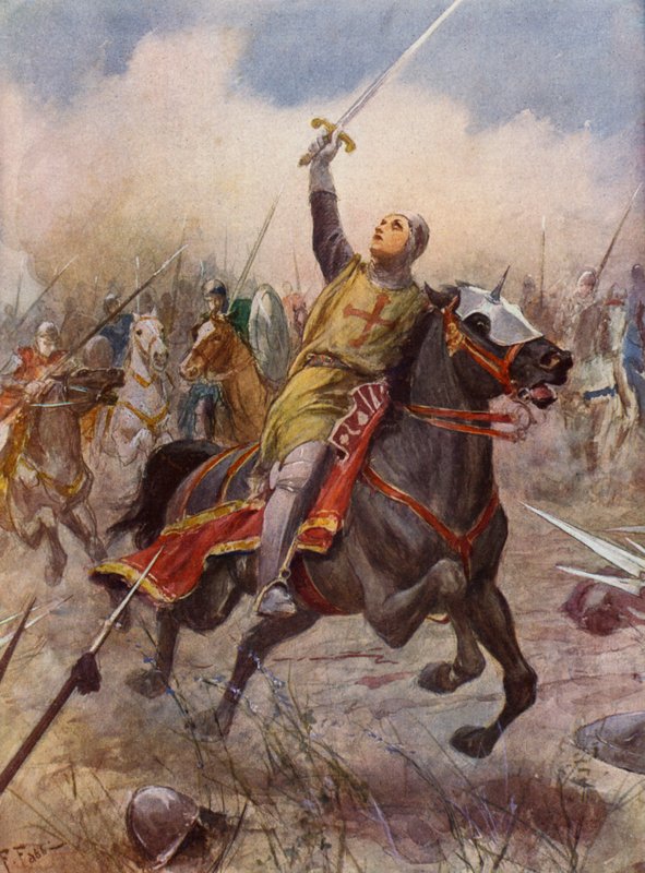 La Gerusalemme Liberata av Torquato Tasso: Canto VIII, strof 17 (färglitografi) av Fabio Fabbi