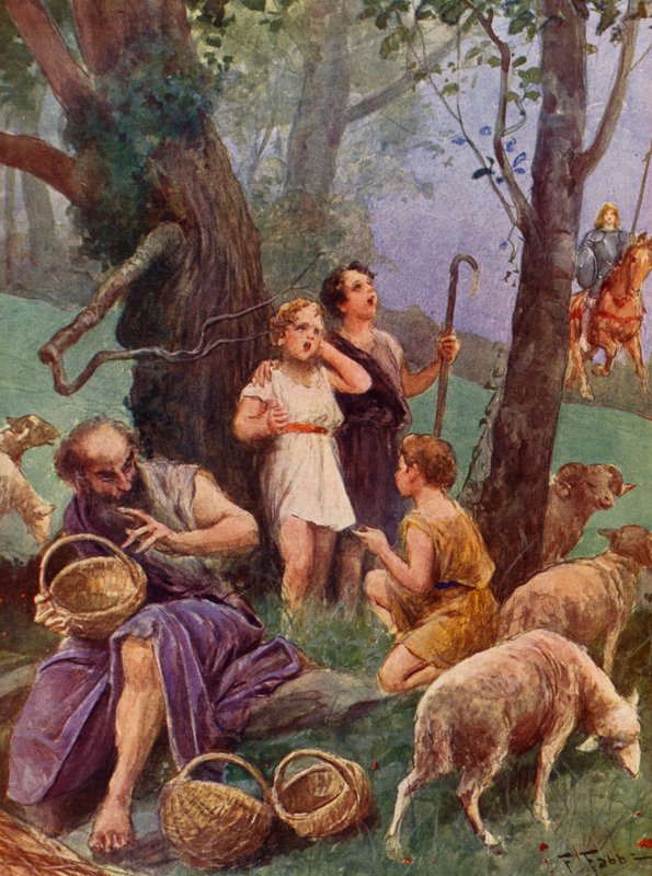 La Gerusalemme Liberata av Torquato Tasso: Canto VII, stanza 6 (färglitografi) av Fabio Fabbi