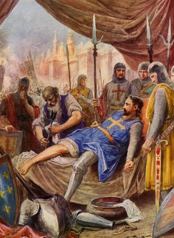 La Gerusalemme Liberata av Torquato Tasso: Canto XI, strof 71 (färglitografi) av Fabio Fabbi