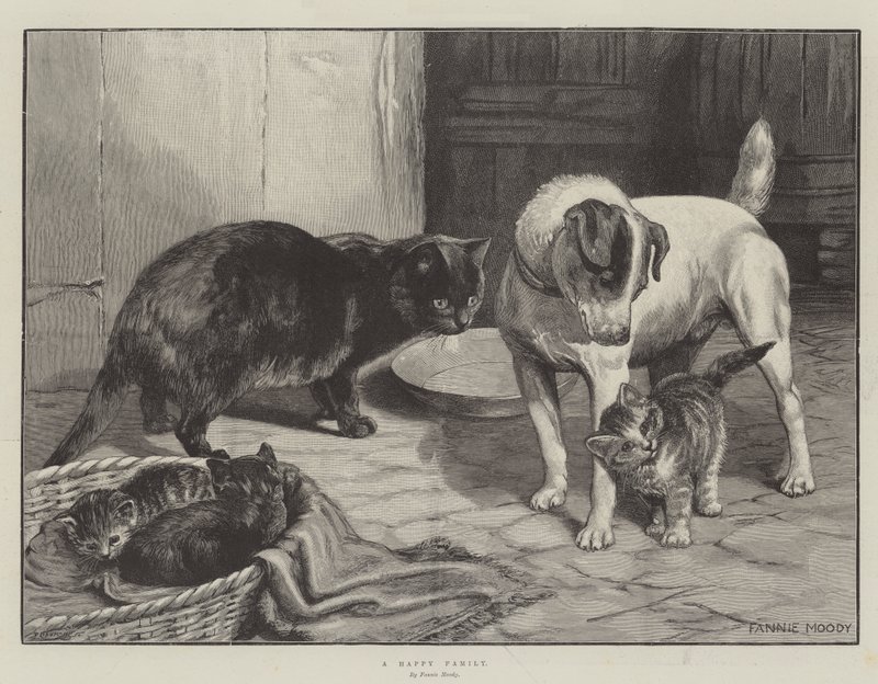 En lycklig familj av Fannie Moody
