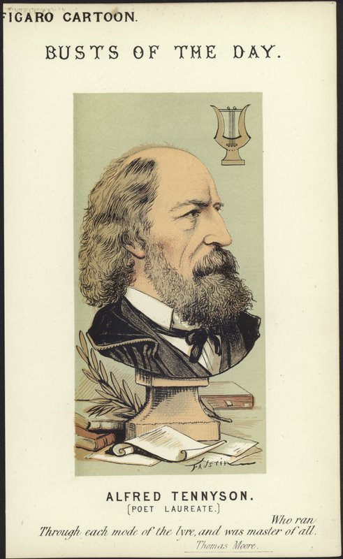 Karikatyr av Alfred Tennyson av Faustin
