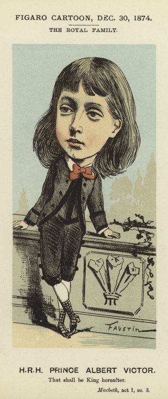 Karikatyr av Prins Albert Victor av Faustin