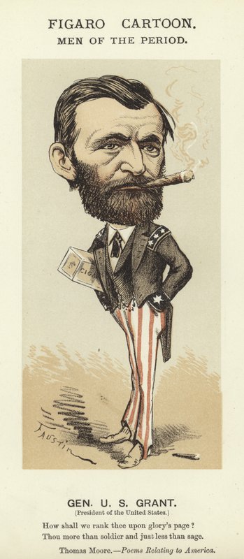 Karikatyr av Ulysses S Grant av Faustin