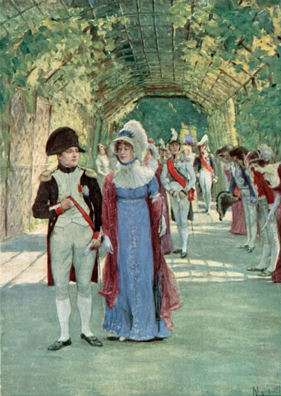 Napoleon och Marie Louise i Compiegne av Felicien baron de Myrbach Rheinfeld