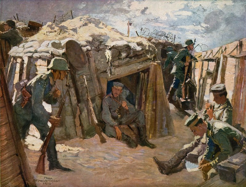 Slagfält i västra Flandern av Felix Schwormstadt