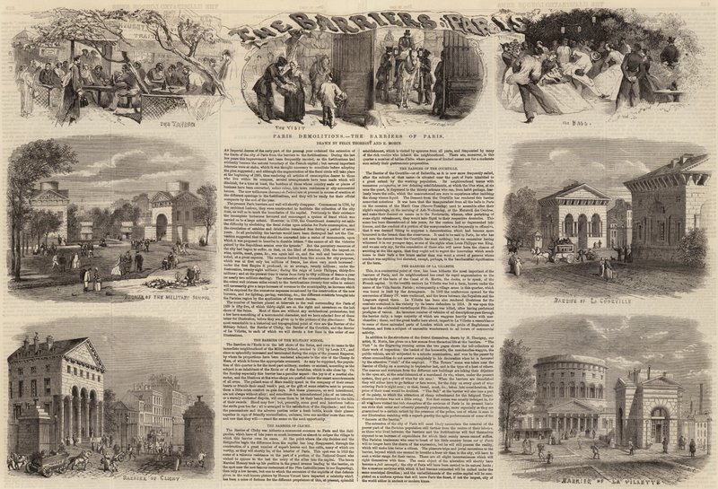 Paris Demolitions, Barriärerna i Paris av Felix Thorigny