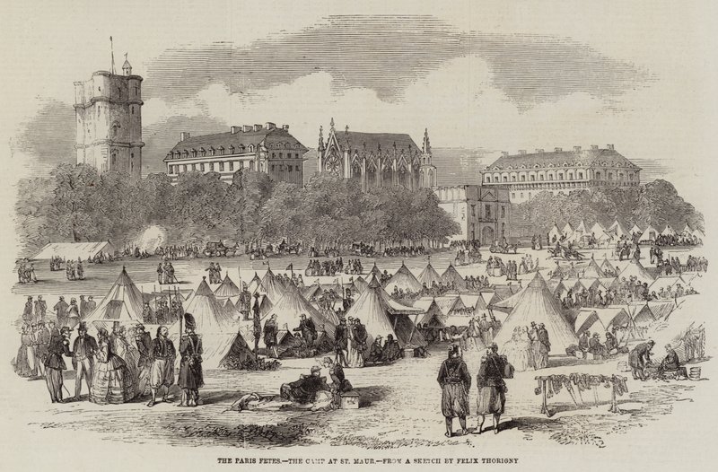 Parisfesterna, lägret i St Maur av Felix Thorigny