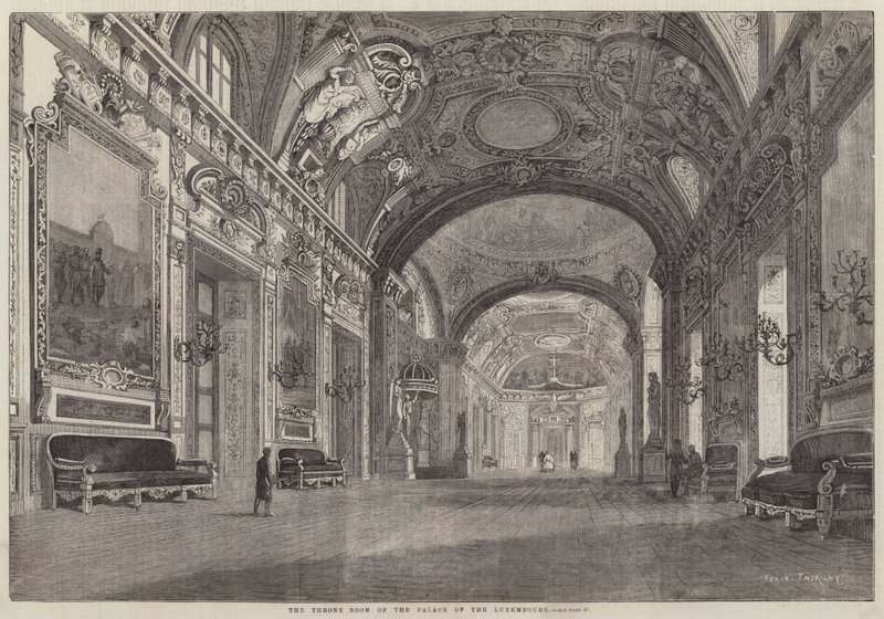 Tronsalen i Palace of the Luxembourg av Felix Thorigny