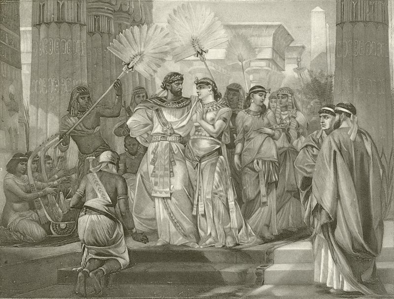 Antony och Cleopatra. Akt I, Scen I (djuptryck) av Felix Octavius Carr Darley