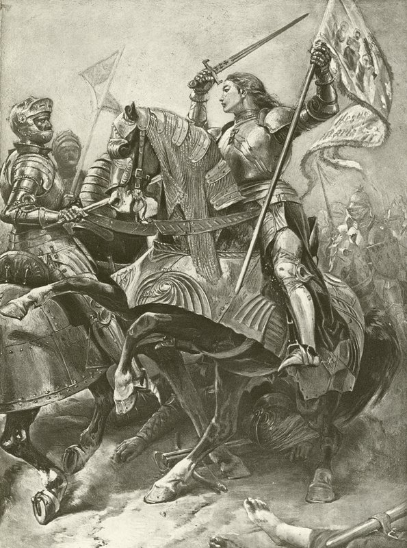 Första delen Kung Henrik VI. Akt I, scen V (gravyr) av Felix Octavius Carr Darley
