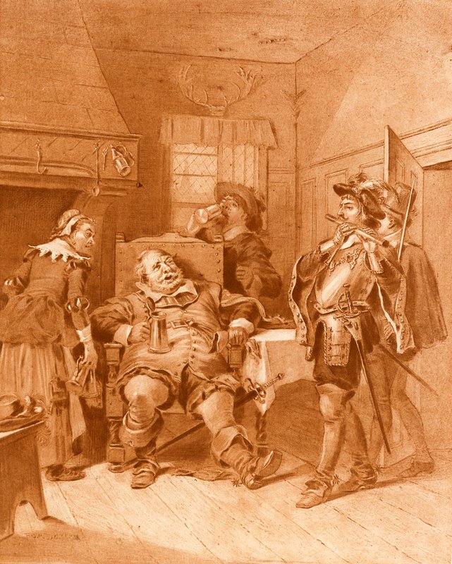 Första delen av Henrik IV. Akt III, Scen III av Felix Octavius Carr Darley