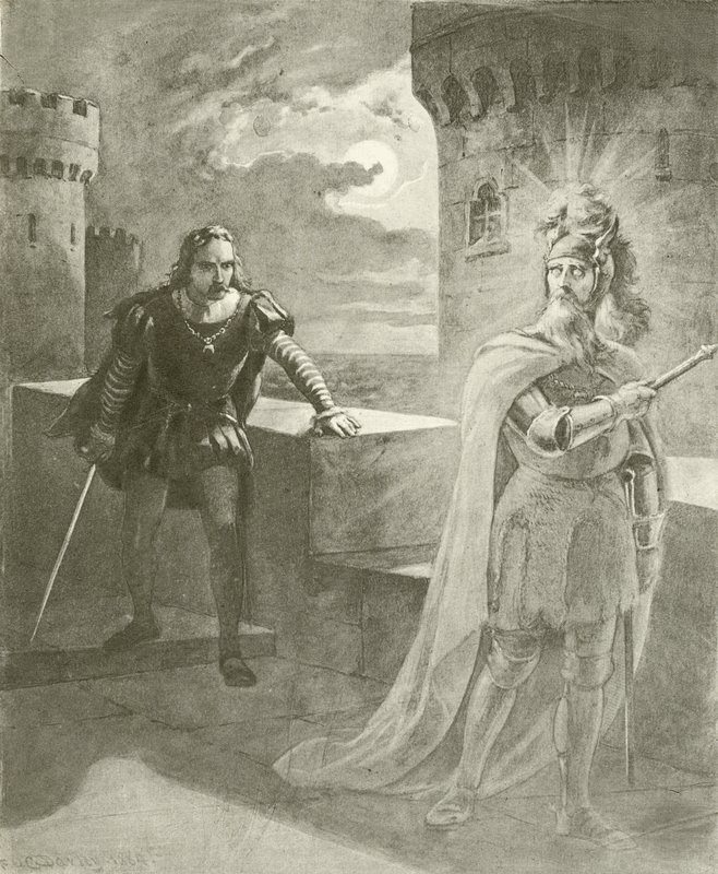Liten by. Akt I, Scen V (gravyr) av Felix Octavius Carr Darley