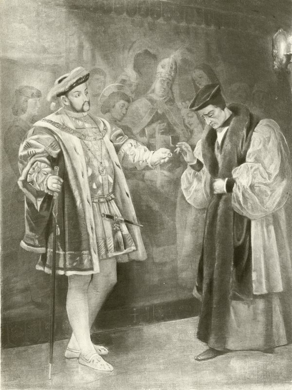 Kung Henrik VIII. Akt V, Scen I (djuptryck) av Felix Octavius Carr Darley